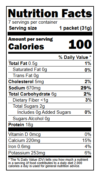 1000324 Nutrition Facts