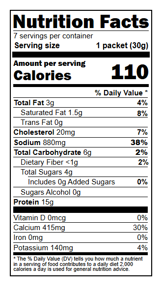 1000338 Nutrition Facts