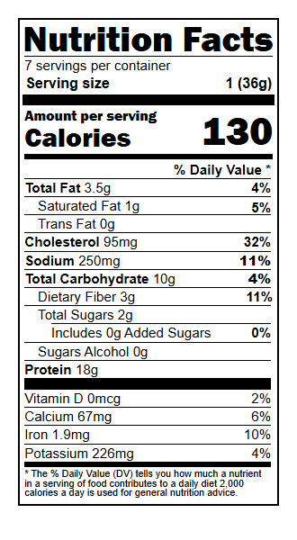 1000904 Nutrition Facts