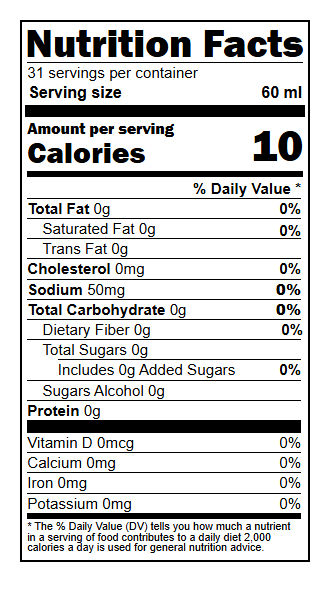 1000938 Nutrition Facts