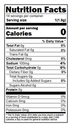 Ideal Protein White Peach Water Enhancer Nutrition Facts - Zero Calorie Flavored Water