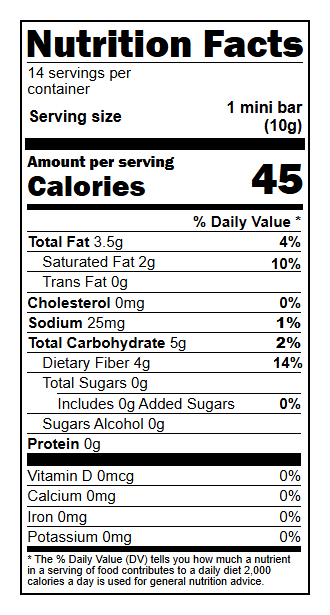 1001138 Nutrition Facts