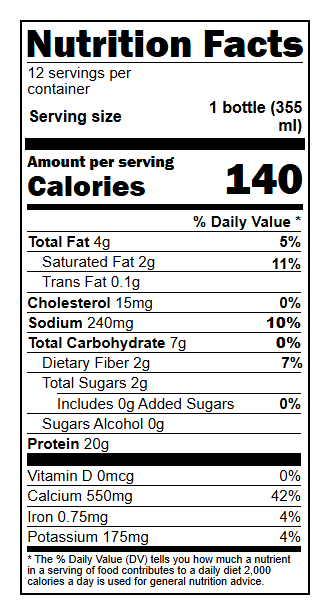 1001152 Nutrition Facts