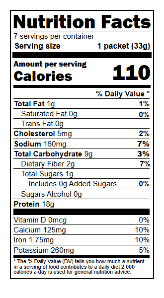Apple Cinnamon Oatmeal - Nutrition Facts
