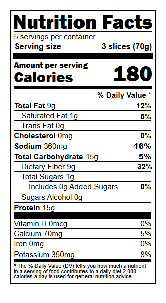 US02260 Nutrition Facts