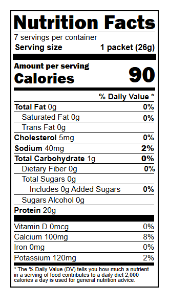 US03130 Nutrition Facts