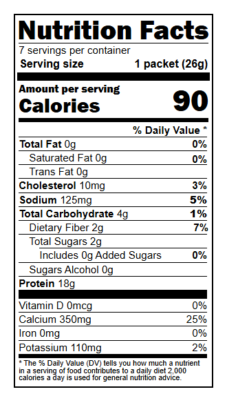 US03145 Nutrition Facts