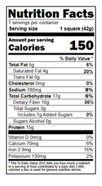 Ideal Protein Chocolate Crispy Square Nutrition Facts - 15g Protein Per Serving