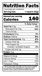 Ideal Protein Vanilla Crispy Square Nutrition Facts - 15g Protein Gluten Free Kosher