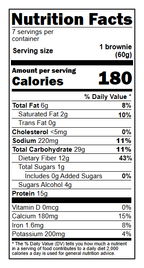 Ideal Protein Double Chocolate Brownies Nutrition Facts - 15g Protein Per Serving