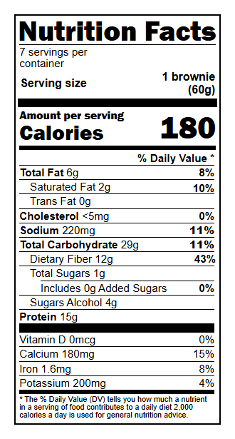 US04119 Nutrition Facts