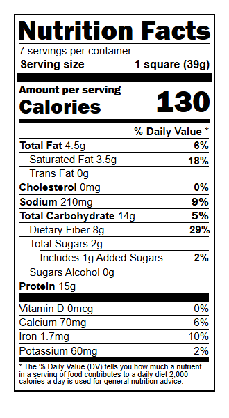 US04123 Nutrition Facts