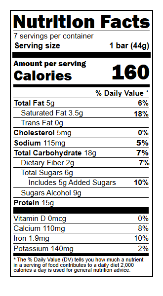 US05208 Nutrition Facts