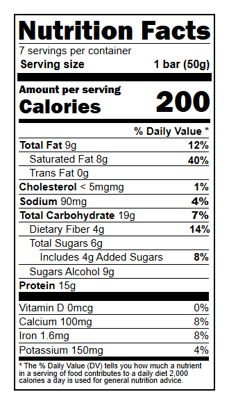 US05209 Nutrition Facts