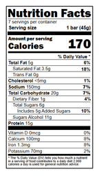 Ideal Protein Cookie Dough Bars Nutrition Facts - 15g Protein Per Serving