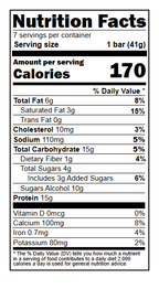 Ideal Protein Caramel Peanut Bars Nutrition Facts - 15g Protein Per Bar