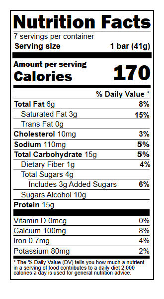 US05230 Nutrition Facts